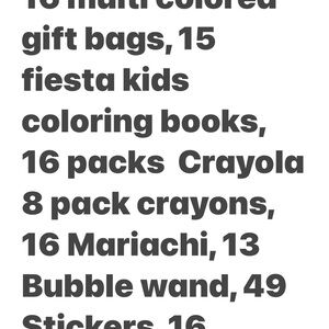 Cinco de Mayo party gift bags with Crayola Vibrant Crayon Set